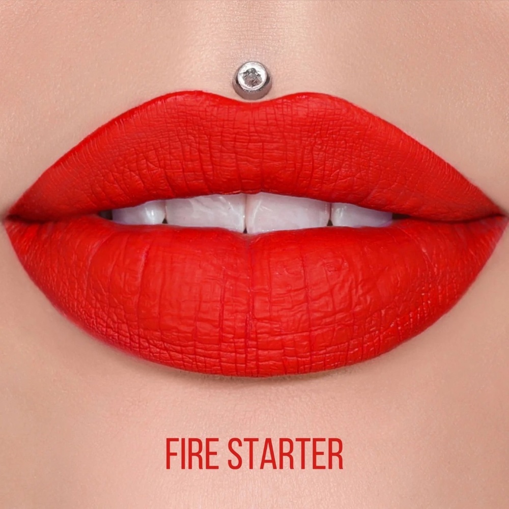 RARE NEW Mini Jeffree Star Liquid Lipstick - Fire Starter